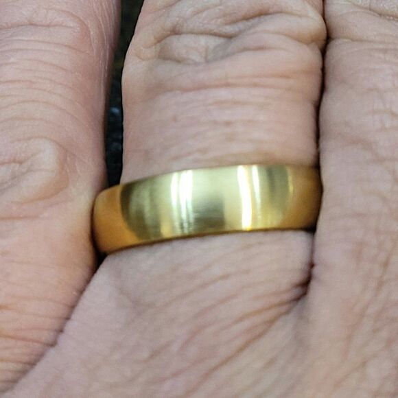 Men's Gold Promise Ring - Gold Promise Ring For Him - Picture 2 of 7